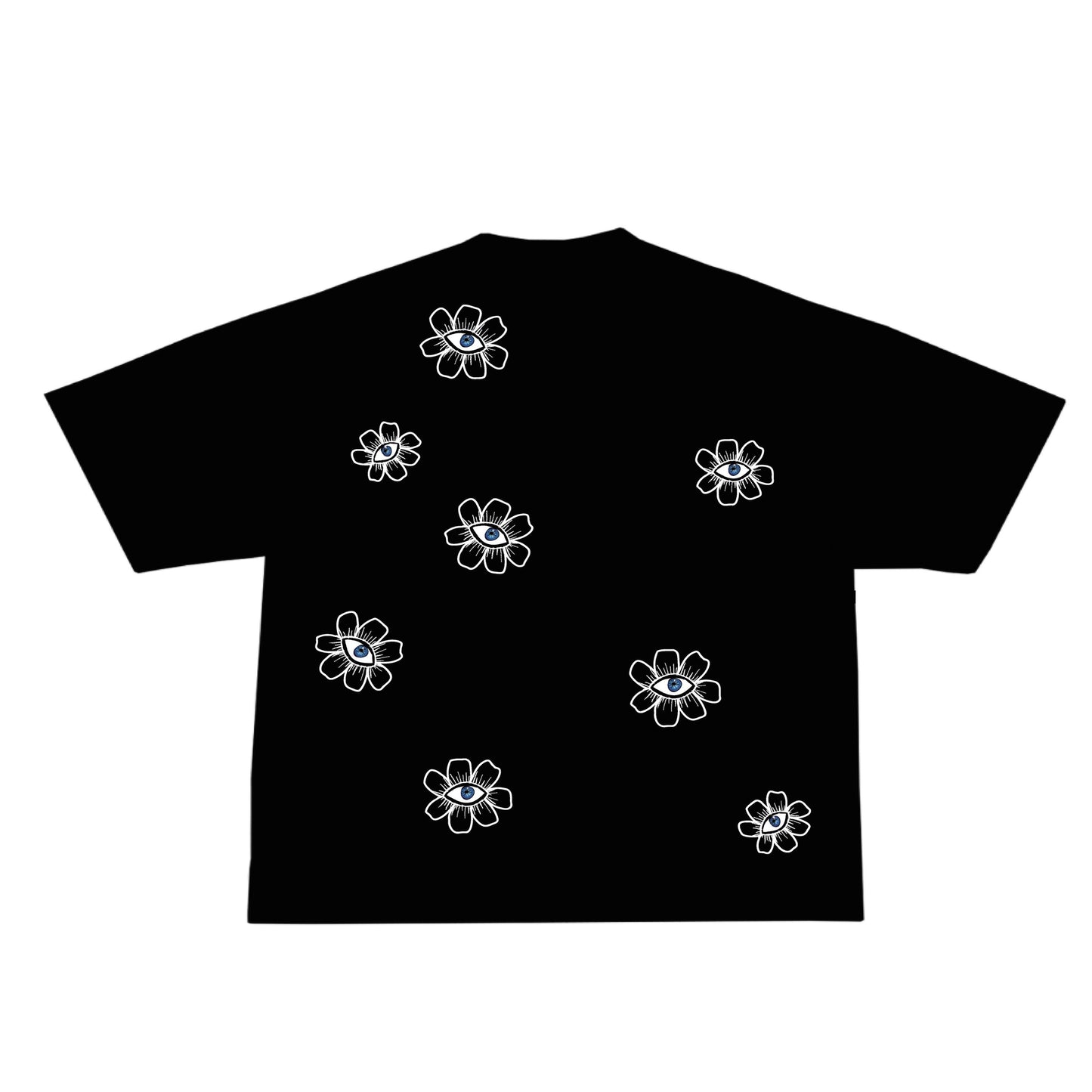 FLOWERS T-SHIRT B/W