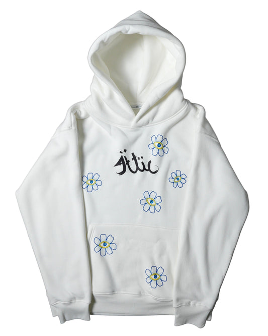 Flowers Hoodie B/W